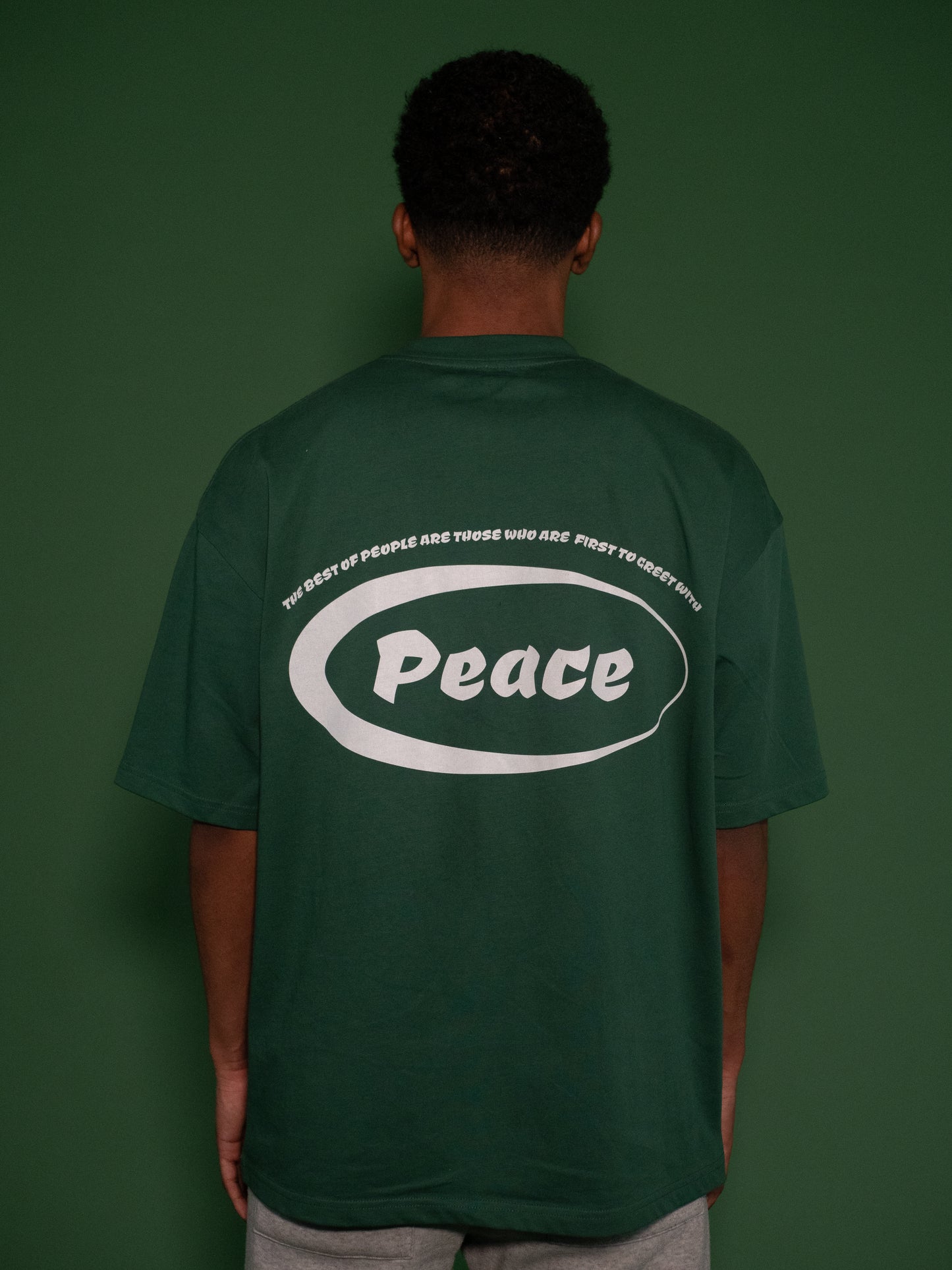 SALAAM OVERSIZED TSHIRT - FOREST GREEN