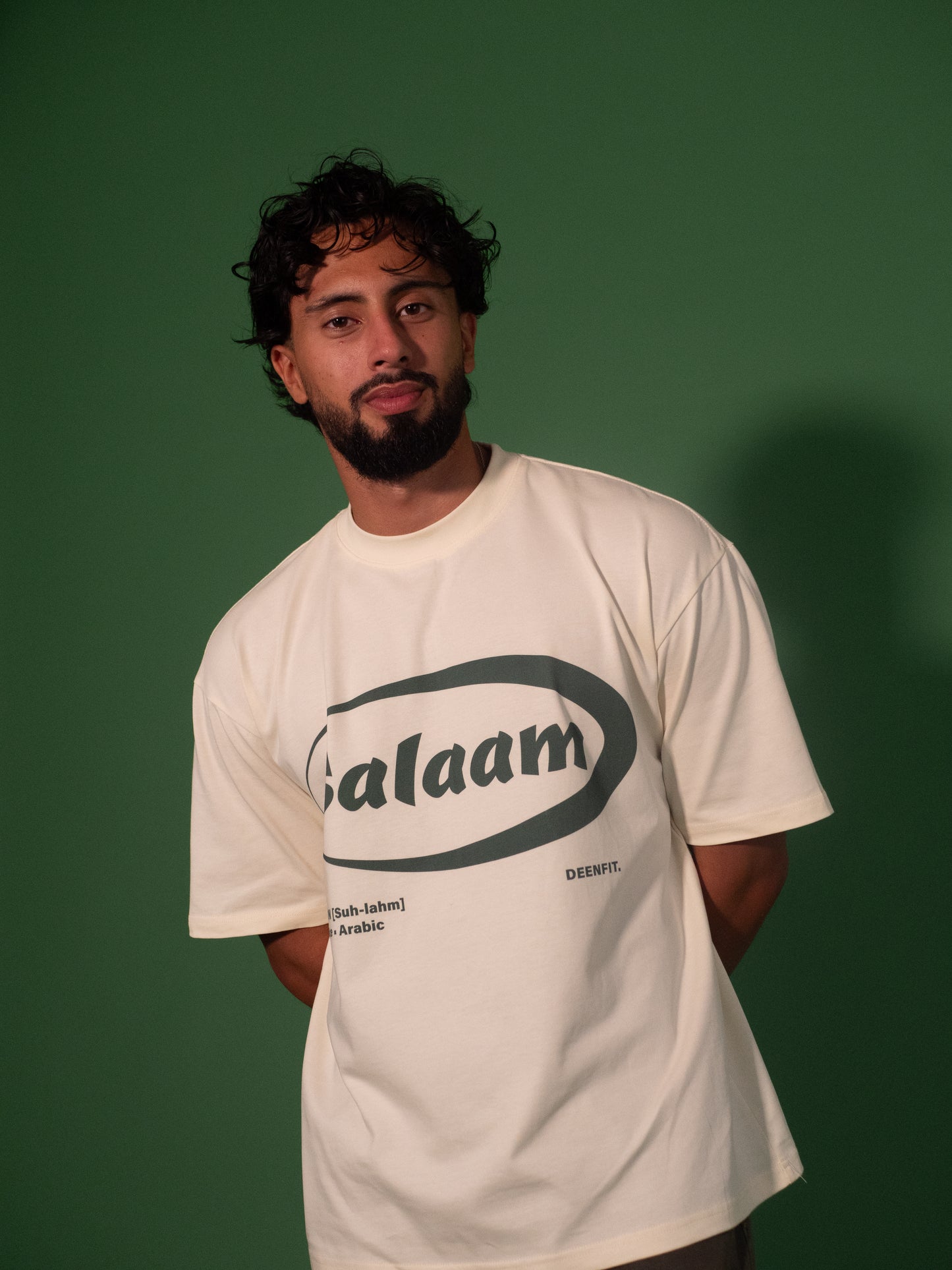 SALAAM OVERSIZED T-SHIRT - SEASHELL ECRU