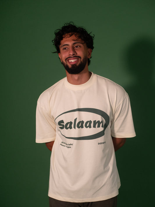 SALAAM OVERSIZED T-SHIRT - SEASHELL ECRU